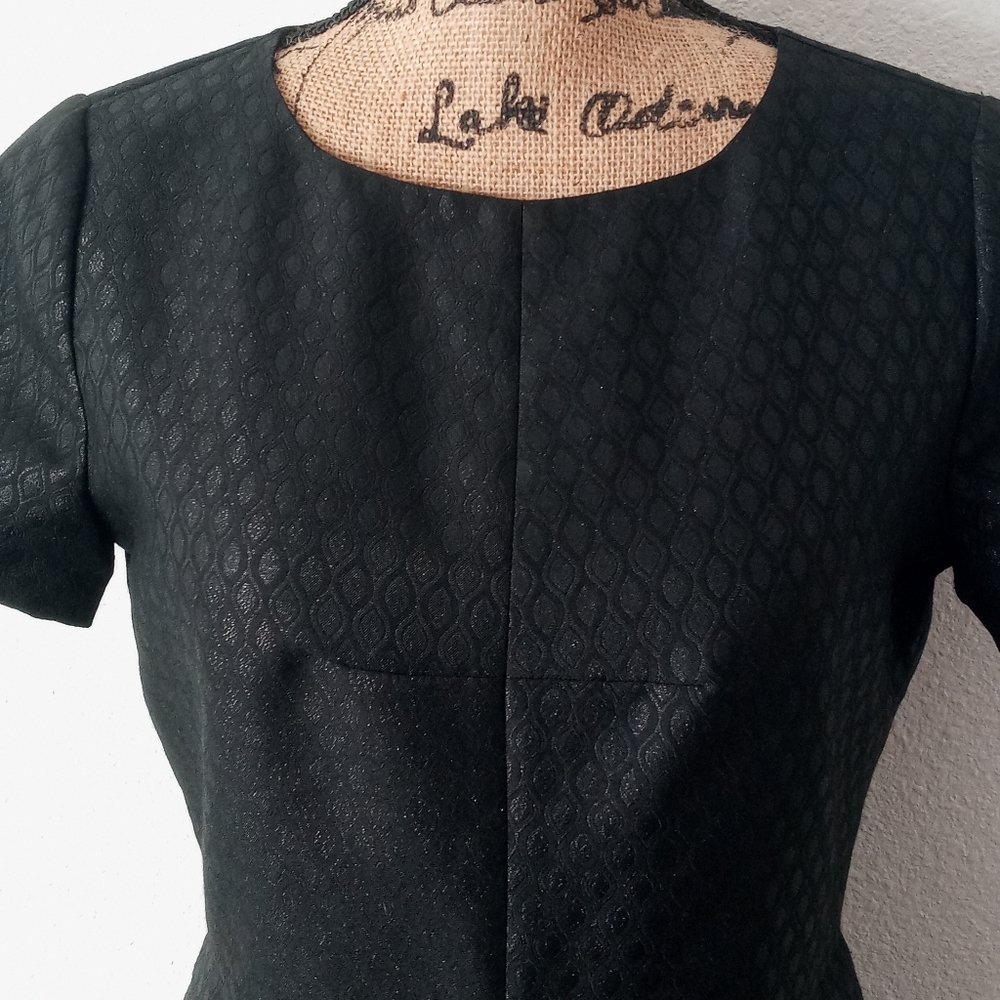 Madewell Metallic Shimmer Brocade Sheath Dress - Picture 3 of 7